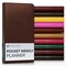 Gallery Leather Pocket Weekly and Monthly Planner 2026, Elegantly Bound Calendar Planner and Notebook with Stylish Gold-Gilded Page Edges, 12 Months - 6 x 3.25 "